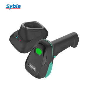 Escáner de código de barras inalámbrico 1D/2D Bluetooth y 2,4G, lector de código de barras de alta velocidad con base de carga para logística de almacén - Product Image 4