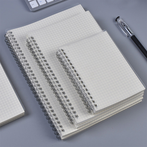 Papel de cuadrícula gruesa A5, cubierta de PP transparente, cuaderno en espiral, gráfico de papel, diario en espiral, 160 páginas para estudiantes - Product Image 3