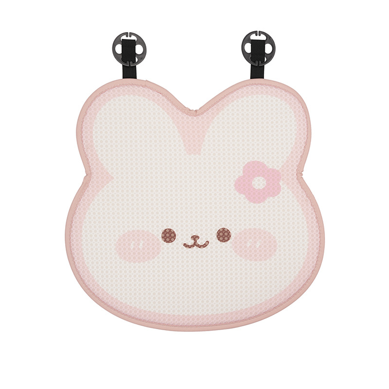 Coussin de siège en forme de lapin tulipe 3D en nid d'abeille, première rangée