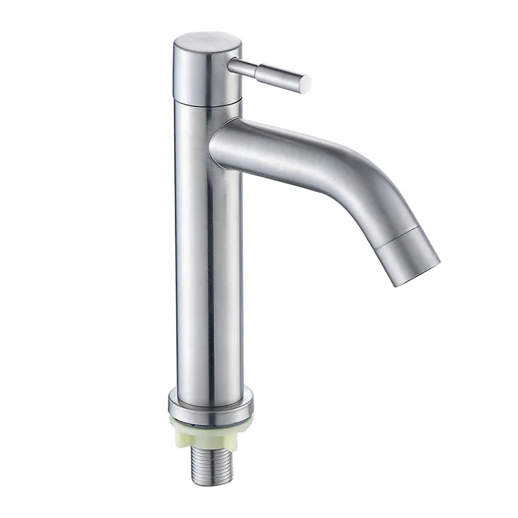 Vendita calda 304 in acciaio inox lavabo rubinetto edificio per ufficio lavabo singolo freddo cucina bacino rubinetto