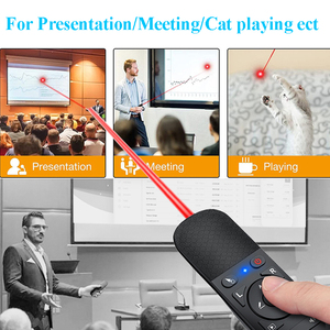 Multifunzione Air Fly Mouse presentatore Wireless rosso puntatore Laser USB presentatore telecomando PPT Air Mouse per la presentazione - Product Image 6