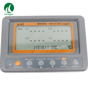 Termómetro portátil AZ88598, 4 canales K, tarjeta SD, registrador de datos, grabadora de temperatura - Product Image 2