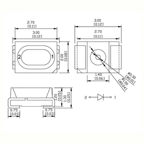 KTRLIGHT RTS 3020 SMD LED beyaz 6000-6500k 0.06W yüksek ışık 3020 Led ışık çip diyot tam spektrum smd led - Product Image 3