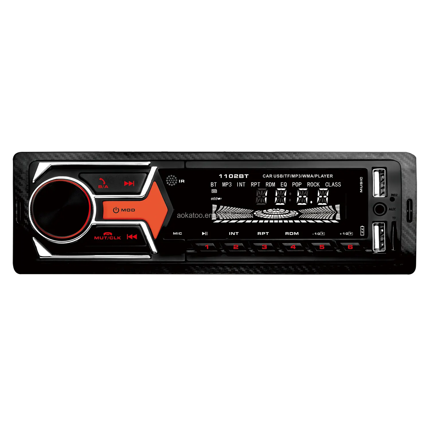 Professionelles Autoaudio Mp3 1 Din BT-Soundsystem Autoaufnahme Mp3 Player Iso Universal Funklautsprecher Bluetooth Usb Freisprecheinrichtung 7388