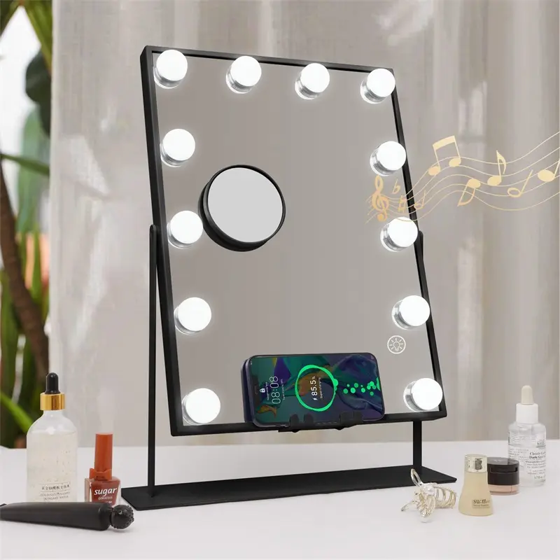 Hollywood maquillaje espejo de vanidad con luces LED luces Led vanidad pantalla táctil espejo