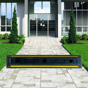 उच्च गुणवत्ता 100 सेमी पीला रबर व्हील स्टॉपर पार्किंग रोटवे रक्षक मेटा रबर MR-WSR100Z - Product Image 1