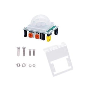 Sensor de movimiento PIR infrarrojo piroeléctrico IR, ajuste de HC-SR501, módulo Detector para Arduino, Kits de Raspberry Pi + funda