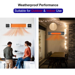 New Design Halogen Convector Heater Remote Controlled Fast <strong>Heating</strong> for Living Room Bathroom Waterproof Metal EU Plug Infrared - Product Image 5