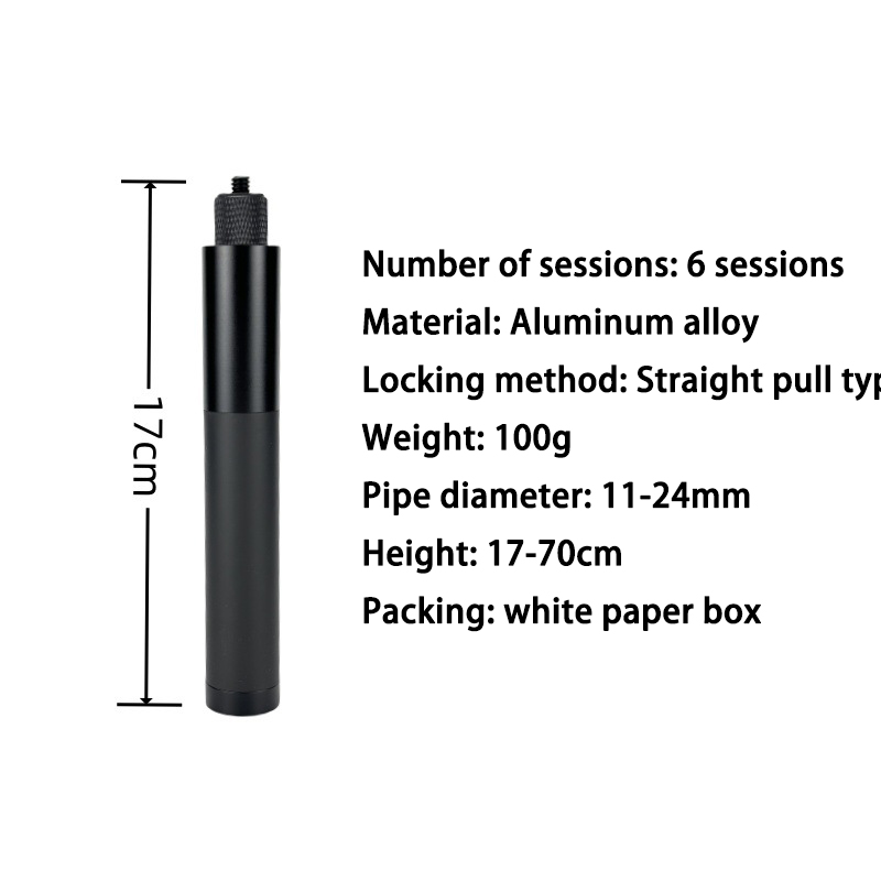 Tuyau droit noir 70cm