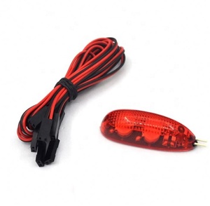 12V/<strong>5V</strong> <strong>RC</strong> FPV Drone with Night Navigation <strong>LED</strong> Lights and Flight Searchlight Electronic Components with Red Shell - Product Image 1