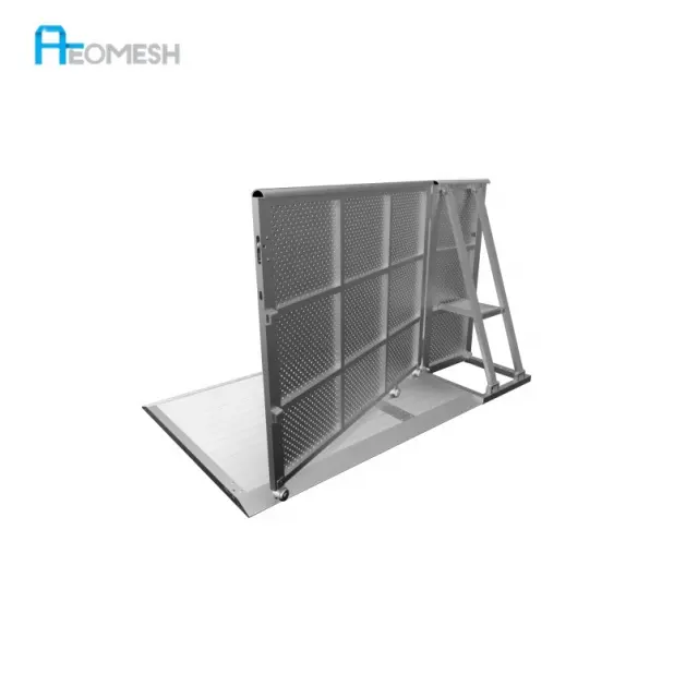 Barrera de concierto AEOMESH Made in Guangzhou, puerta para barreras Puerta de concierto barrera de aluminio, barreras de escenario de aluminio al por mayor