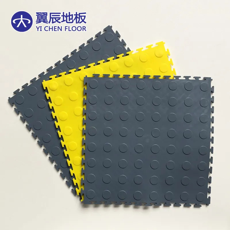 Durable PVC Garage Floor Tiles Portable Parking Plastic Interlock Flooring Tile