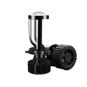 Y6 <strong>80W</strong> Bi Head Projector Auto 16000LM <strong>LED</strong> Headlight Bulb 6000K <strong>White</strong> Light 6000K Color Temperature High Power Mini Lens Aluminum - Product Image 5
