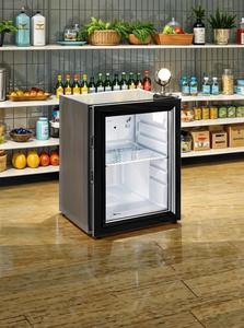 小型飲料食品冷蔵庫68Lドリンクディスプレイクーラー商用冷蔵庫ガラスドア付き