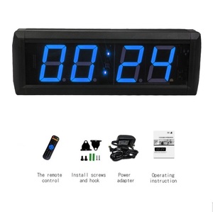 Fertigen Sie kunden spezifische 2,3-Zoll-Blau-Display-LED-Wanduhr an der Wand - Product Image 4