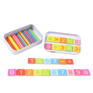 モンテッソーリスタイルのカウントスティック数字の指導のための子供の数学学習のための教育的な木のおもちゃ - Product Image 3