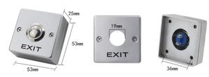 1NO/COM Metal Door <strong>Exit</strong> Switch Release LED Light Zinc Alloy <strong>Push</strong> <strong>Button</strong> Access Control Lock <strong>System</strong> for Home Appliance - Product Image 5
