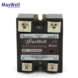 MS-1DA4825 Replace SSR-25DA 25amps Solid State <strong>Relay</strong> with 3~32VDC <strong>Input</strong> 24~480VAC <strong>Output</strong>