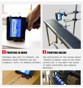 Mini impresora térmica portátil de inyección de tinta, imagen, código QR, máscara de número de serie, fecha de producto en línea con pantalla - Product Image 4