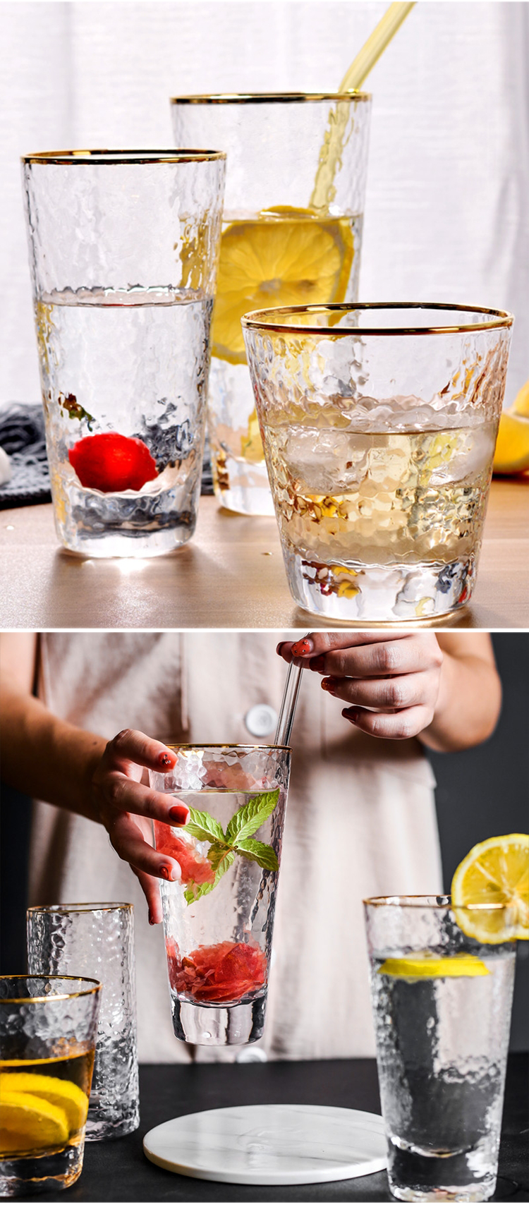 Factory Produced Wholesale Custom Unbreakable Glass Drinking Cup