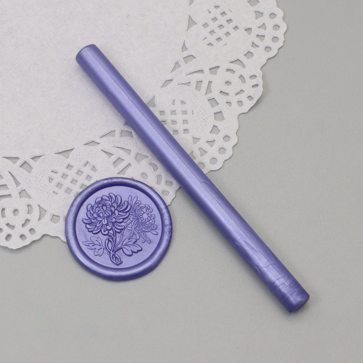 4 - Morado Hielo - Barra de cera pequeña - Diámetro 07cm