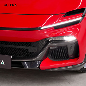 Aulena Oem Droge Carbon Voorkant En Middellip Zijrand Voorkant Canards Achter Diffuser Nieuwe Staat Bumper Voor Ferrari Purosangue - Product Image 5
