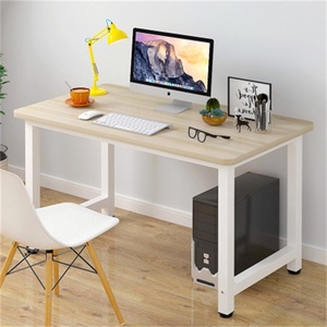 Mesa de ordenador de oficina, muestra gratis, mesa moderna para ordenador portátil, mesa de ordenador de madera de estilo simple - Product Image 1