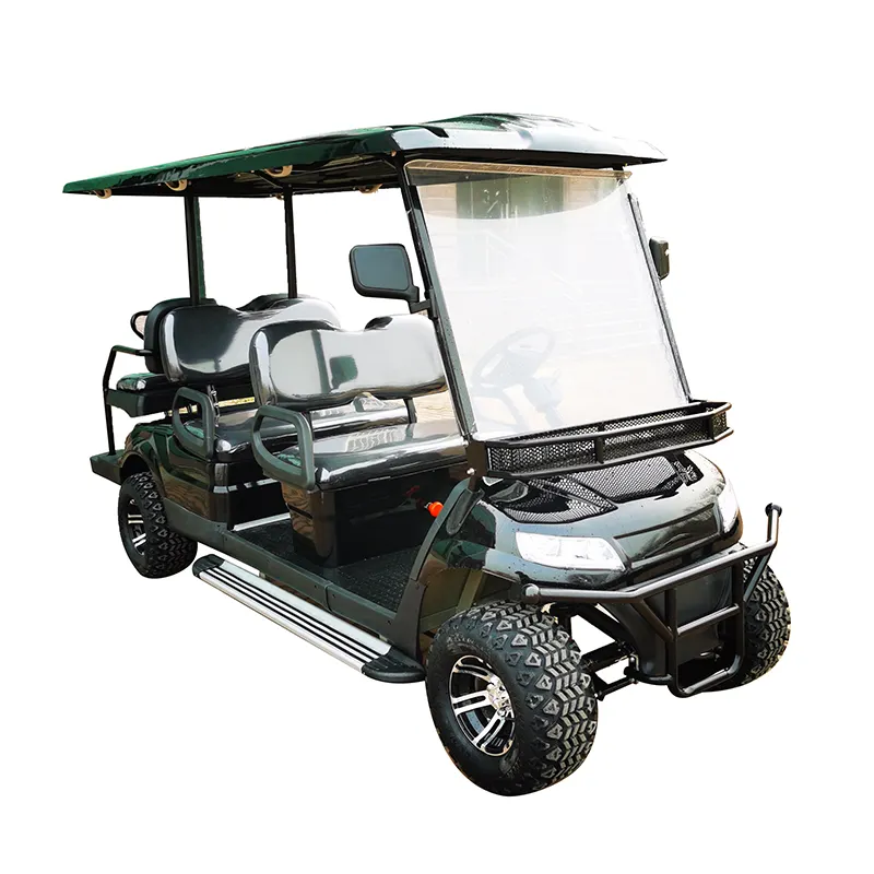 Câu lạc bộ điện xe Golf giỏ hàng để bán giá rẻ 2 ghế max sạc thông minh động cơ xi lanh Pin điều khiển bánh xe thủy lực sốc KMS