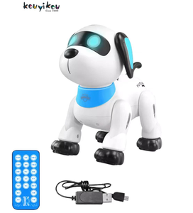 Kouyikou 2023 игрушка электронные животные Домашние животные RC робот собака голосовой пульт дистанционного управления программируемый робот Развивающие игрушки - Product Image 1