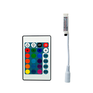 Недорогой 24Key ИК пульт дистанционного управления Smd 5050 2835 Rgb Изменение цвета контроллер для светодиодной полосы света Dc12V мини Rgb светодиодный контроллер