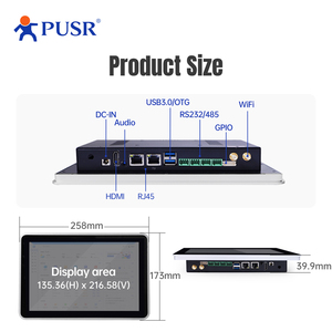 Pantalla integrada PUSR de IOT Pantalla táctil Computadora Edge Computing Configuración local Industrial All-in-One Panel PC - Product Image 3