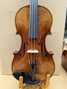 Old European Spruce Flamed Maple 4/4 Handmade Violin Quality Bridge Nice Sound Nylon String <strong>Fiddle</strong> with case - Product Image 5