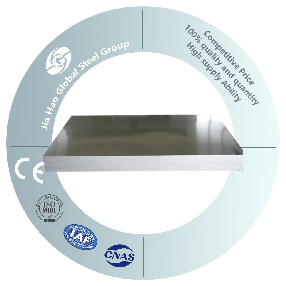 Tôle d'acier inoxydable de qualité alimentaire 304 316 5mm d'épaisseur laminée à chaud 4x8 pieds