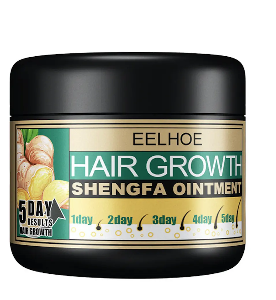Pommade de croissance des cheveux au gingembre 30g Crème de traitement de la repousse des cheveux 1Oz Crème de croissance des cheveux