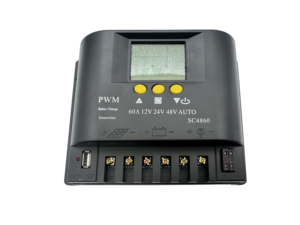 Santer 12V/24V/48V auto 2 fusibile presa 5V USB PWM 50A regolatore di carica solare - Product Image 5