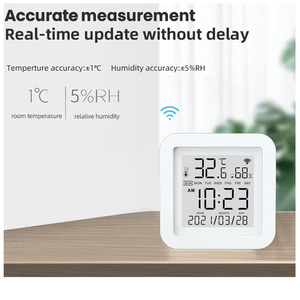 WIFI Sensore di Umidità di Temperatura Con DISPLAY LCD Schermo Digitale App Telecomando Funziona Con Assistente Casa Alexa Vita Intelligente - Product Image 5
