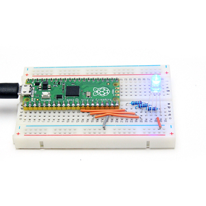 <strong>Raspberry</strong> <strong>Pi</strong> Pico Board with Upward Soldered Pin Header + <strong>USB</strong> Cable <strong>Raspberry</strong> <strong>Pi</strong> Pico Microcontroller Board Development Board