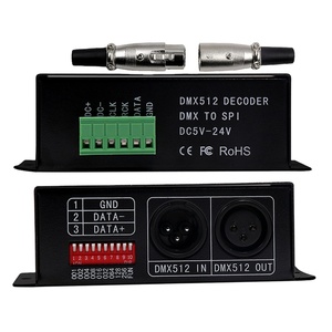 WS2801 WS2811 UCS1903 SPI 3-канальный DMX декодер ручной переключатель контроллер для DC5V-24V 12 В ROHS сертифицирован - Product Image 1