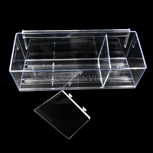 4 Zoll Deep Peg Bord Storage Organizer Slatwall Robuster Korb Deep Open Bin Tray mit Metall haken