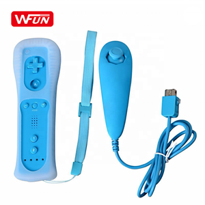 ตัวควบคุมระยะไกลสำหรับ Wii รองรับโลโก้ OEM 2 in 1 Motion Plus ตัวควบคุม nunchuck สำหรับ Wii REMOTE - Product Image 5