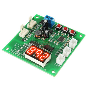 2 CH 4ワイヤーLEDデジタルPWMモータースピードコントローラーファン温度コントローラーPCファンサーモスタットブザーアラームDC 12V 24V - Product Image 1