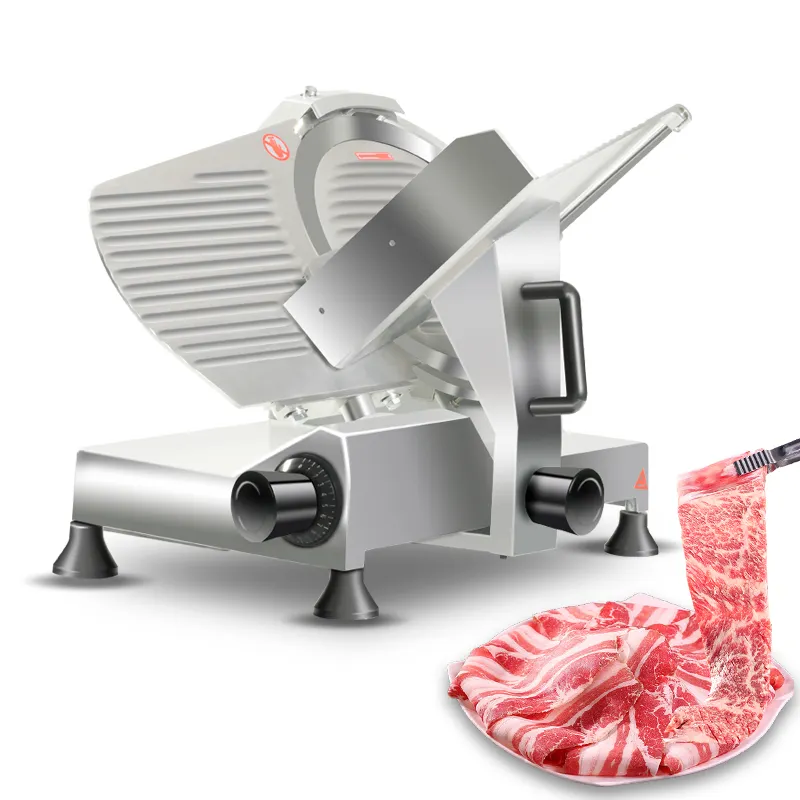 Thịt Slicer đông lạnh 220 bán tự động nhà hàng thương mại điện thịt Cutter 8 "thịt đông lạnh Slicer máy