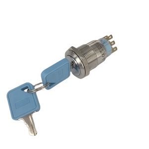 Mp1 no1nc 2 no2nc interruttore a chiave impermeabile di emergenza 2 o 3 posizioni interruttori a pulsante Dia 19mm - Product Image 1