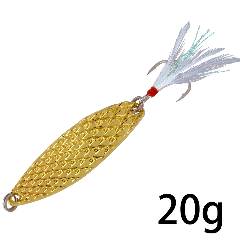 Gancho de ranura de sangre de pluma plateada de 20 g