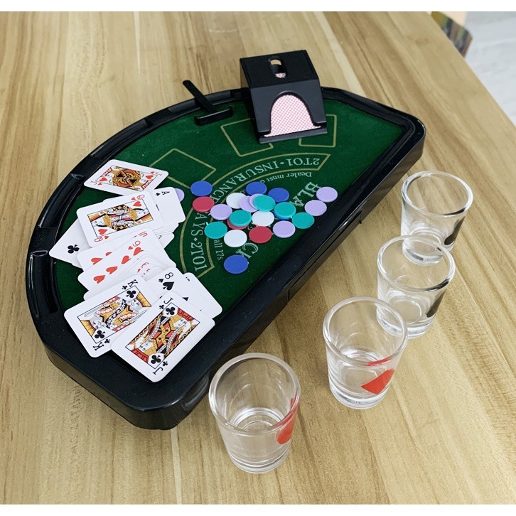 Green-including 4 glasses-full set