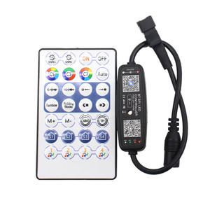 DC5-24V WS2811 WS2812B Светодиодная лента контроллер света музыка для SK6812 WS2812 пиксель светодиодная полоса света приложение пульт дистанционного управления - Product Image 1