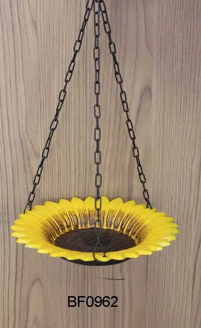 Alimentador de pássaros vintage, pendurado no ferro fundido, decorativo, para jardim, de metal, para uso externo, banho, venda imperdível