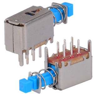 PS22E05 Latching Locking PCB Push Button <strong>Switch</strong> DPDT 6 Pin DIP Self- Locking Straight Key Push <strong>Switch</strong> Use in TV Box - Product Image 1