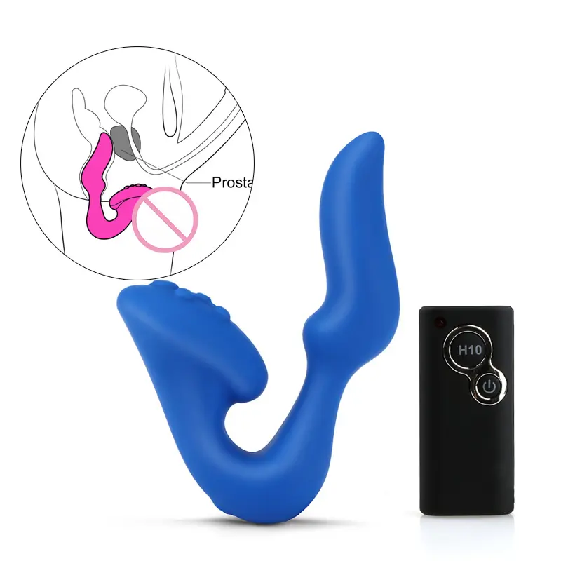 Giocattoli adulti del sesso telecomando massaggiatore vibrante in silicone pieno vibratore anale plug anale giocattoli del sesso per uomini e donne
