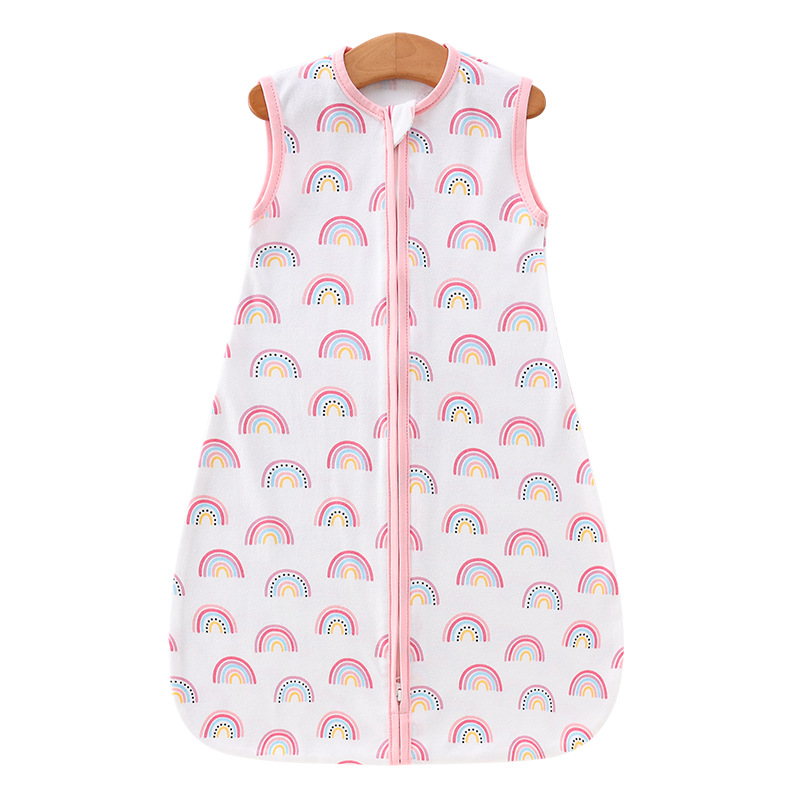 Colorful rainbow wingless vest sleeping bag